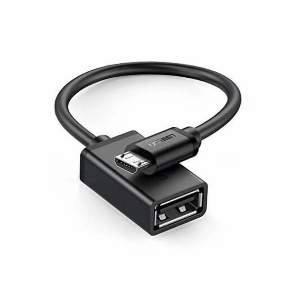 OLIVE- Micro Usb 2.0 Otg Cable On The Go Adapter Male Micro Usb To Female Usb Black
