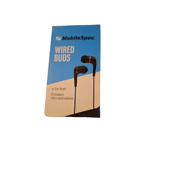 OLIVE- Mobilespec 2021 Mbs10101 Mbs Stereo In Ear Buds W/Inline Mic Blk Free Shipping