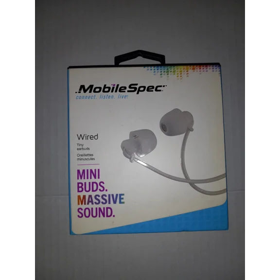 OLIVE- Mobilespec Mini Buds Mbs10302 Silicone Tiny Earbud - White Fast Free Shipping