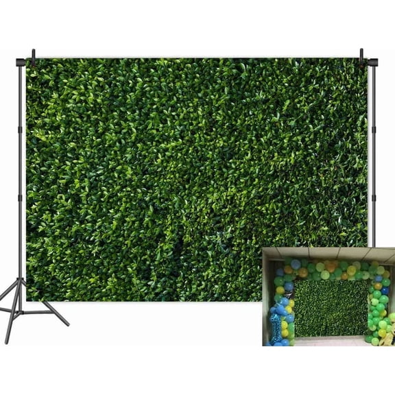 OLIVE- Natural Green Leaves Grass Backdrop For Photography Spring Summer 7X5Ft New