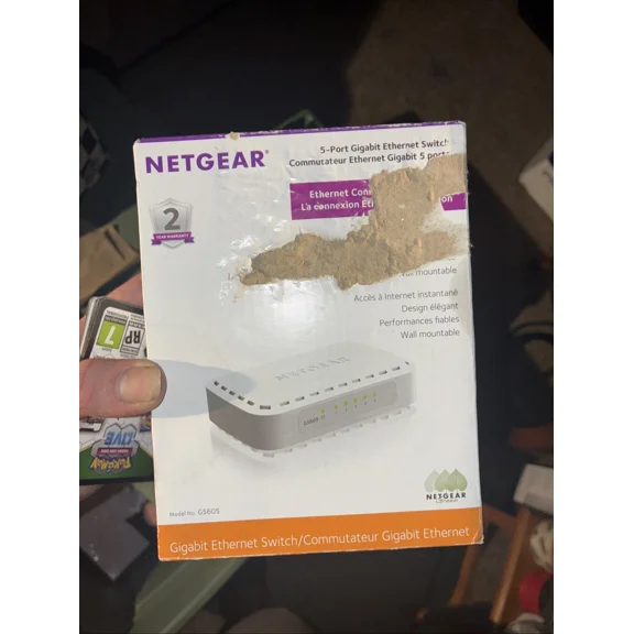 OLIVE- Netgear Gs605Na 5 Port Gigabit Ethernet Unmanaged Switch
