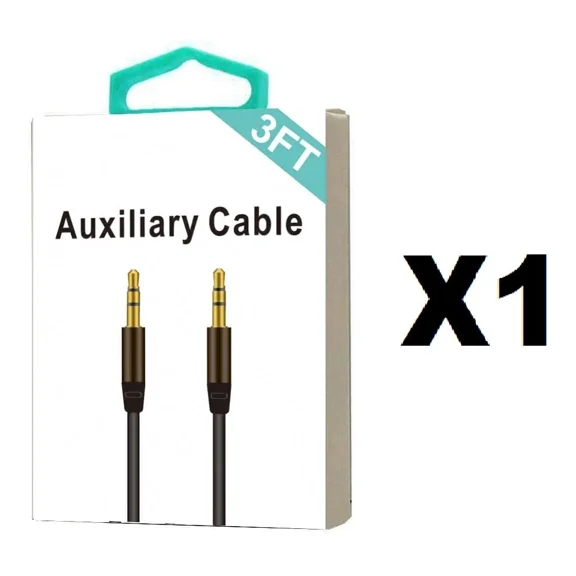 OLIVE- New 3.5Mm Auxiliary Cable Male To Male Stereo Audio Cable For Mp3 Car Pc(3 Feet)