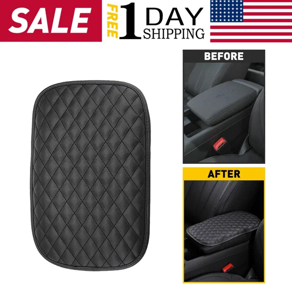 OLIVE- New Car Accessories Armrest Cushion Cover Center Console Box Pad Protector Eoe