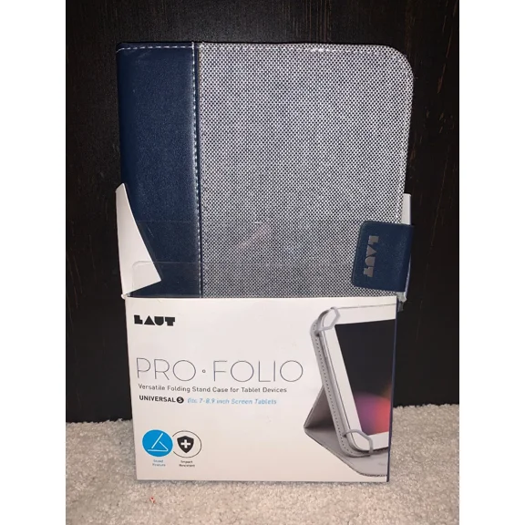 OLIVE- 🔥New Laut Profolio Navy Blue Universal Tablet Folding Stand Case Fits 7 - 8.9"