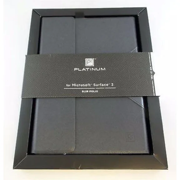 OLIVE- New Pt Platinum 10.8" Microsoft Surface 3 Iii Black-Gray Slim Folio Case Stand