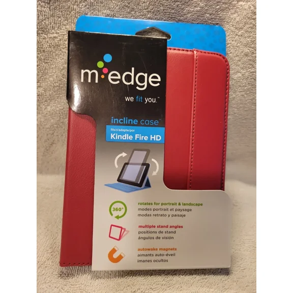 OLIVE- New Sealed M-Edge Profile Slim Case For Kindle Fire Hd Cover Red