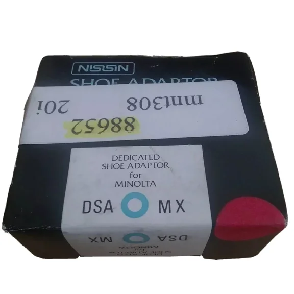 OLIVE- Nissin Dedicated Shoe Adapter For Minolta 35Mm Cameras Dsa-Mx W/Instructions Nib