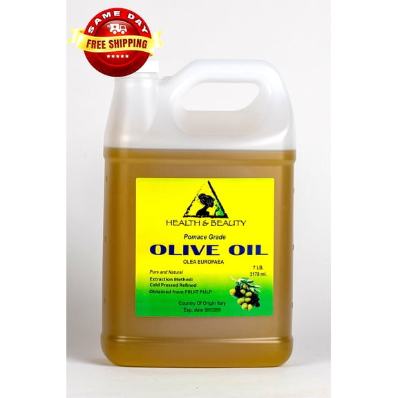 OLIVE OIL POMACE GRADE ORGANIC COLD PRESSED PREMIUM FRESH 100% PURE 7 LB