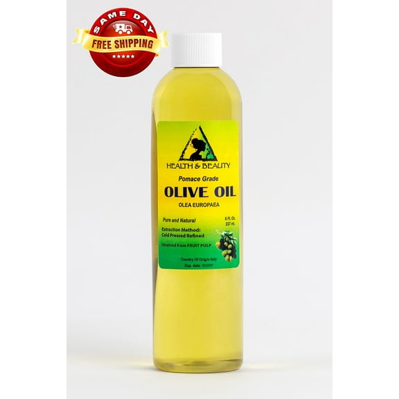 OLIVE OIL POMACE GRADE ORGANIC COLD PRESSED PREMIUM FRESH 100% PURE 8 OZ