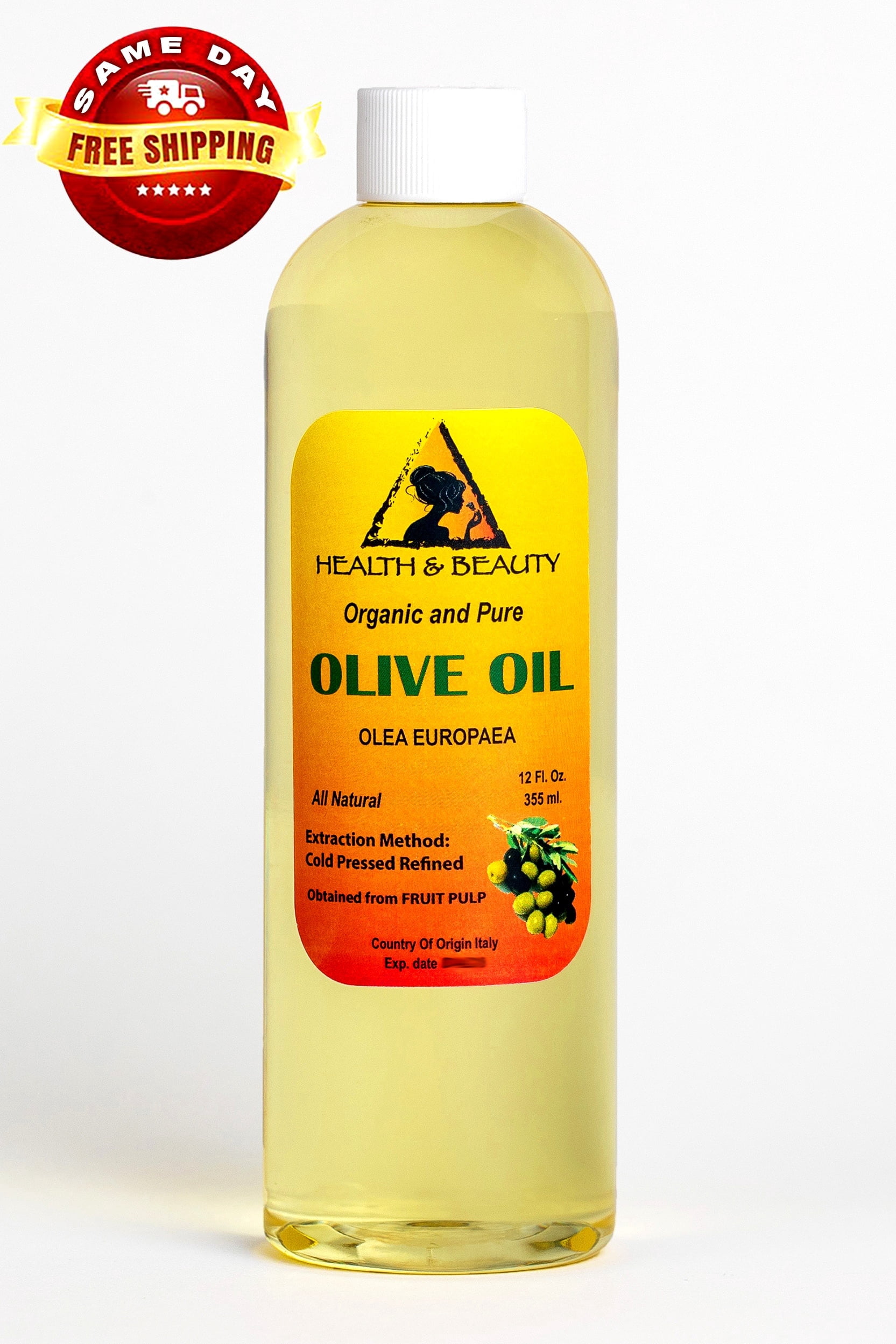 Olive Oil Refined Organic Cold Pressed Premium Natural Fresh 100% Pure 36 oz
