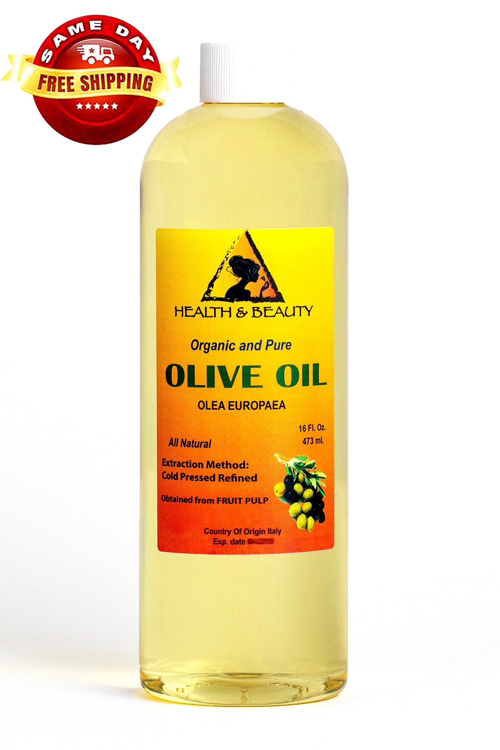 Olive Oil Refined Organic Cold Pressed Premium Natural Fresh 100% Pure 48 oz