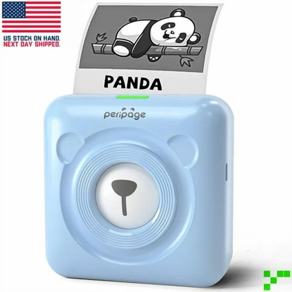 OLIVE- Peripage Mini Portable Paper Photo Pocket Thermal Printer - Blue (Il/Rt6-1826...