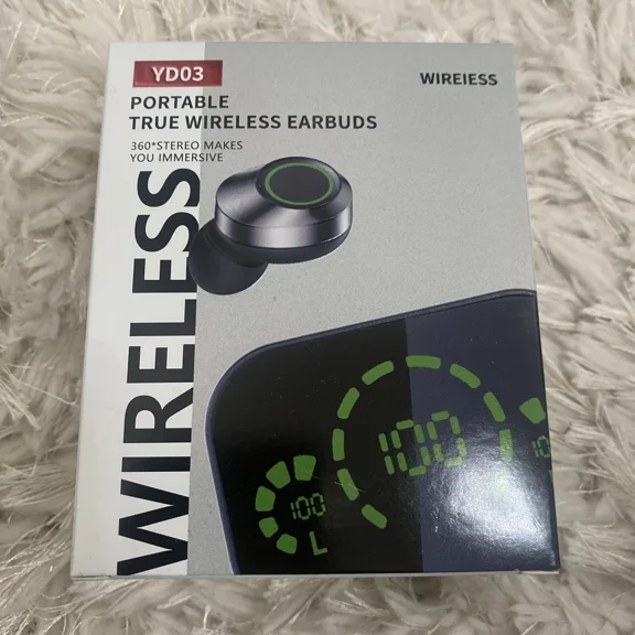OLIVE- Portable True Wireless Earbuds Yd03 360 Stereo Bright Display Led Immersive New