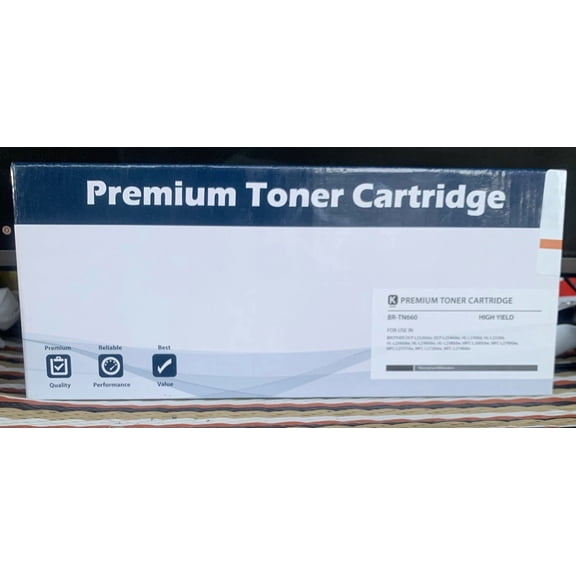 OLIVE- Premium High-Yield Black Toner Cartridge Br-Tn660 (New In Box