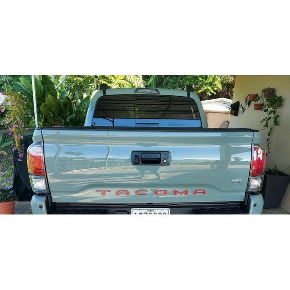 OLIVE- Red Tailgate Insert Letters Decal Vinyl Stickers For Toyota Tacoma 2016-2022 New