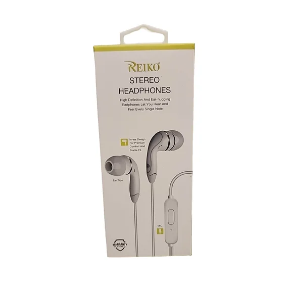 OLIVE- Reiko In-Ear Headphones Earbuds With Mic In Black.