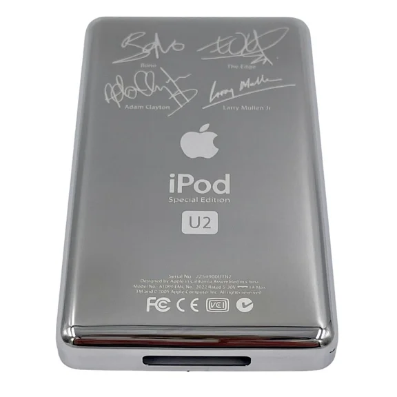 OLIVE- Replacement Back Housing For Ipod Classic 4Th / Photo U2 Silver Plate Shell