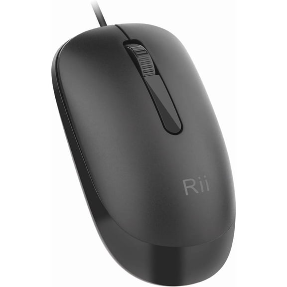 OLIVE- Rii Wired Mouse, Usb Computer Mouse For Home And Office, 3 Buttons,1200Dpi, Slim