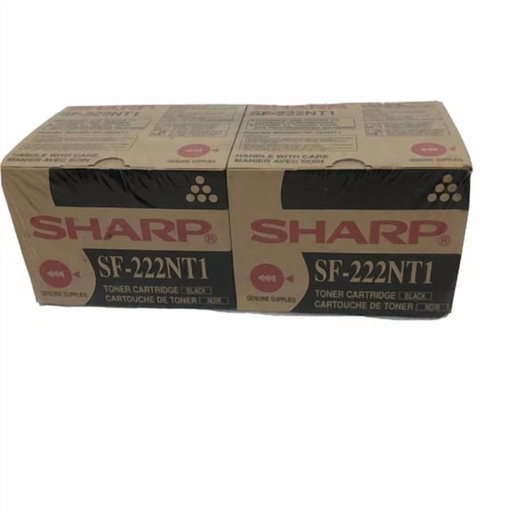 OLIVE- Sharp Sf-222Nt1 Black Laser Toner Cartridge, 2 Pack, Genuine, Oem - 8000 Page