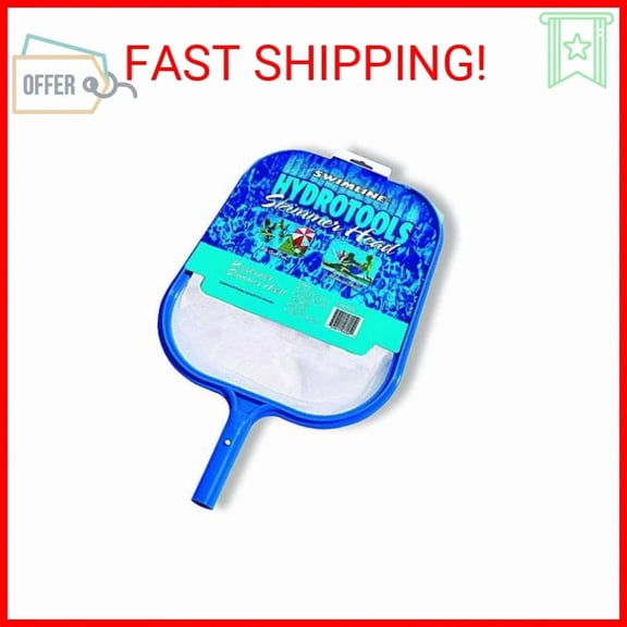 OLIVE- Swimline Hydrotools 8005 Introductory Residential Leaf Skimmer Net Head Cleaner