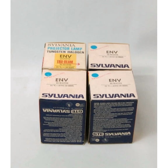 OLIVE- Sylvania Env 80Watt/21Volt Projection Lamps (Lot Of 4)