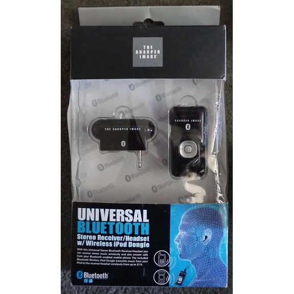 OLIVE- Universal Bluetooth Stereo Receiver/Headset W/ Wireless Ipod Dongle-Brand New