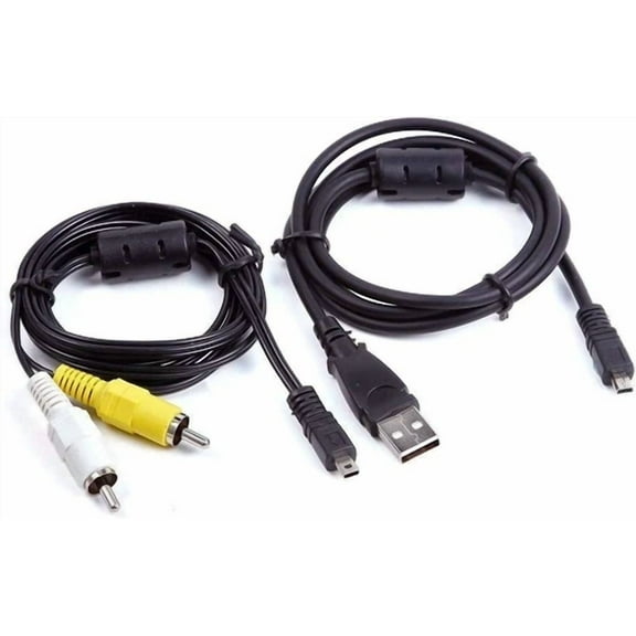 OLIVE- Usb Data+A/V Tv Video Cable For Panasonic Lumix Camera Dmc-Lx3/Lx1/Tz70
