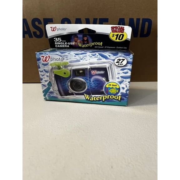 OLIVE- Walgreens Photo 35Mm Single Use Camera 27 Total Exposures Nos Free Shipping (D1)