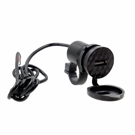 OLIVE- Waterproof Motorcycle Dc 9-24V Mobile Phone Power Supply Usb Port Socket Charger