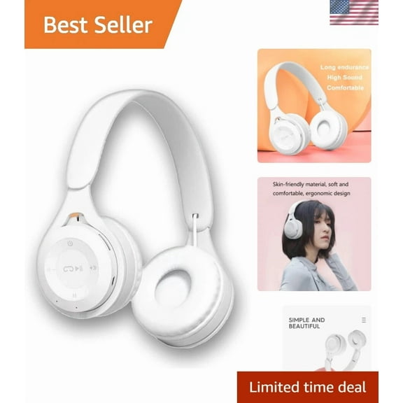 OLIVE- Wireless Bluetooth Headphones Studio Noise Cancelling Headset Music Sp