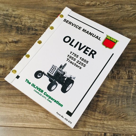 OLIVER 1755 1855 1955 2255 TRACTOR SERVICE MANUAL REPAIR SHOP TECHNICAL WORKSHOP
