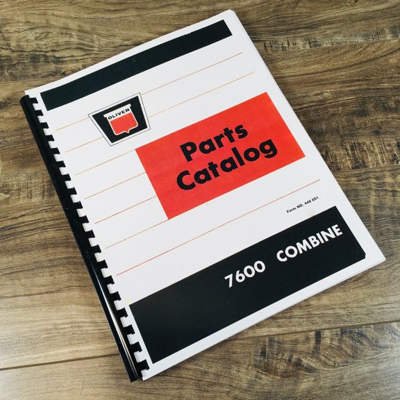 OLIVER 7600 COMBINE PARTS MANUAL CATALOG BOOK ASSEMBLY SCHEMATICS EXPLODED VIEWS