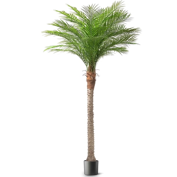 OLIVIVI Faux Palm Tree 9FT Tall Faux Artificial Plant for Home Office Decor Indoor Outdoor Fake Lifelike Potted Tree with Wood Branches 1 pack