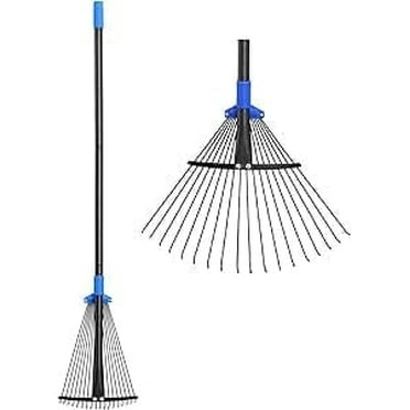 OLIYNEDY 60 inch Collapsible Metal Garden with Rake Expandable Head 8-17''
