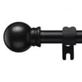 thumbnail image 1 of OLIYNEDY Black Curtain Rods for Windows 28 to 62", 5/8 Inch Adjustable Single Curtain Rod for Bedroom Windows Drapery Rods With Brackets, 1 of 7