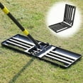 thumbnail image 1 of OLIYNEDY Lawn Leveling Rake, 30"x 10" Foldable Heavy Duty Leveler lawn Tool,1" Diameter Adjustable Long Handle Leveling Rake, 60", 1 of 7