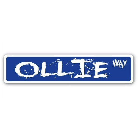 OLLIE Street Sign skate skateboarding skates ramp skate | Indoor/Outdoor | 30" Wide