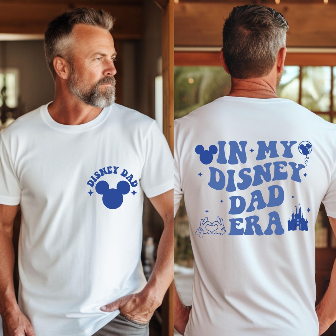 OLLIVO Disney Dad Shirt, In My Disney Dad Era Shirt, Pregnancy ...