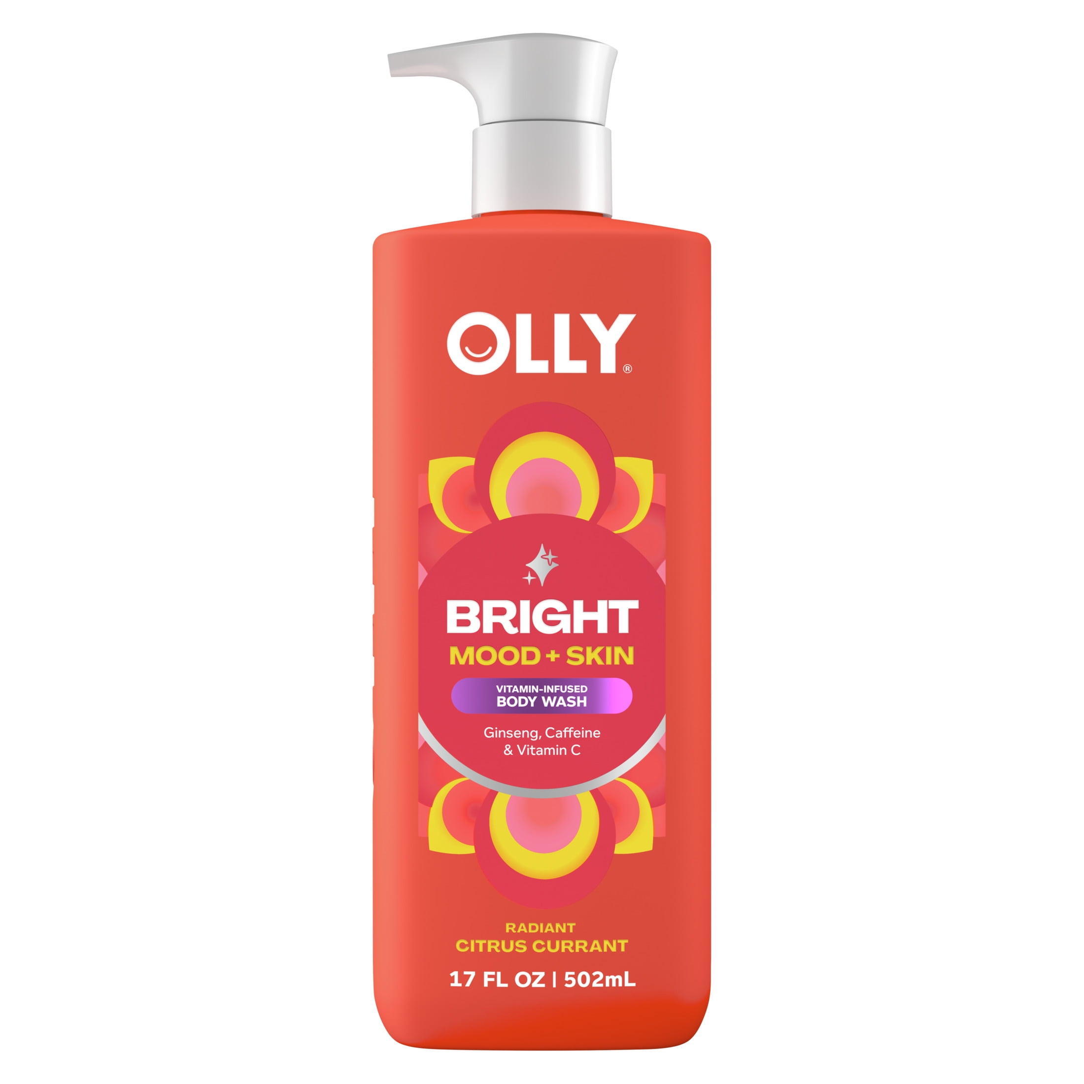 OLLY Vitamins Bright Body Wash Repairs & Brightens Skin Citrus Currant, 17 oz