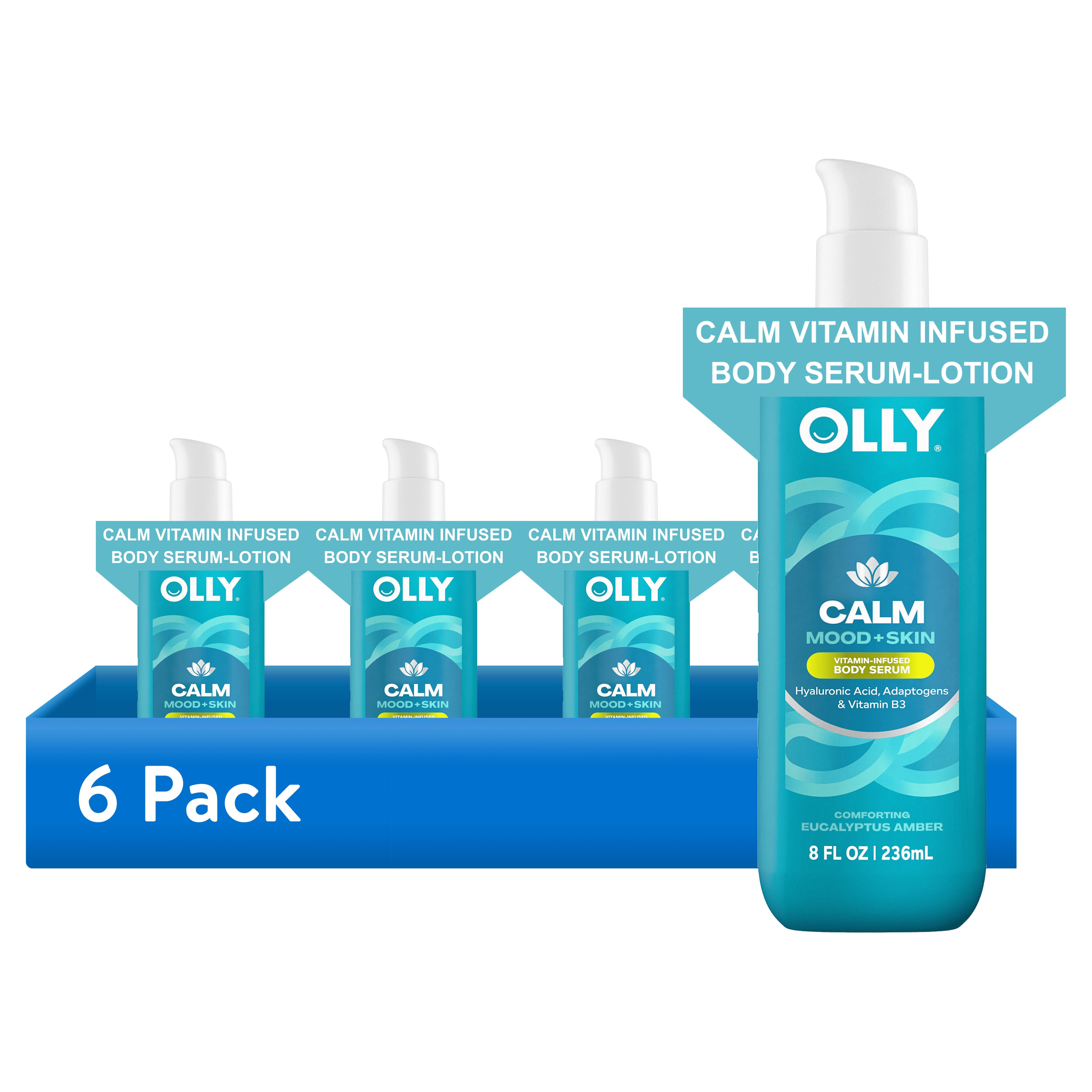 (6 pack) OLLY Body Serum Calm With Hyaluronic Acid ,8 fl oz
