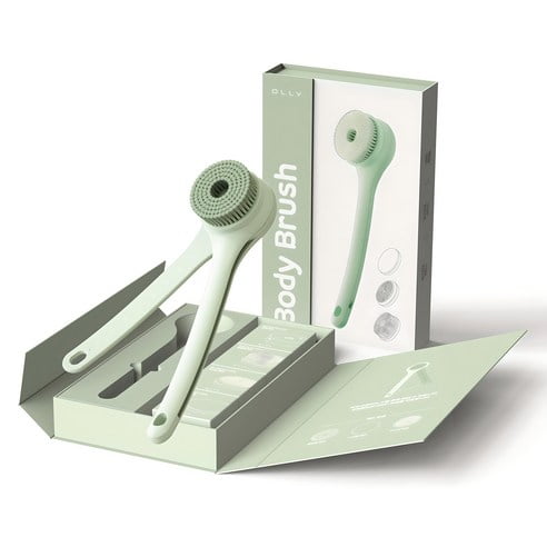 OLLY Electric Shower Body Brush Set with 3 Replacement Heads