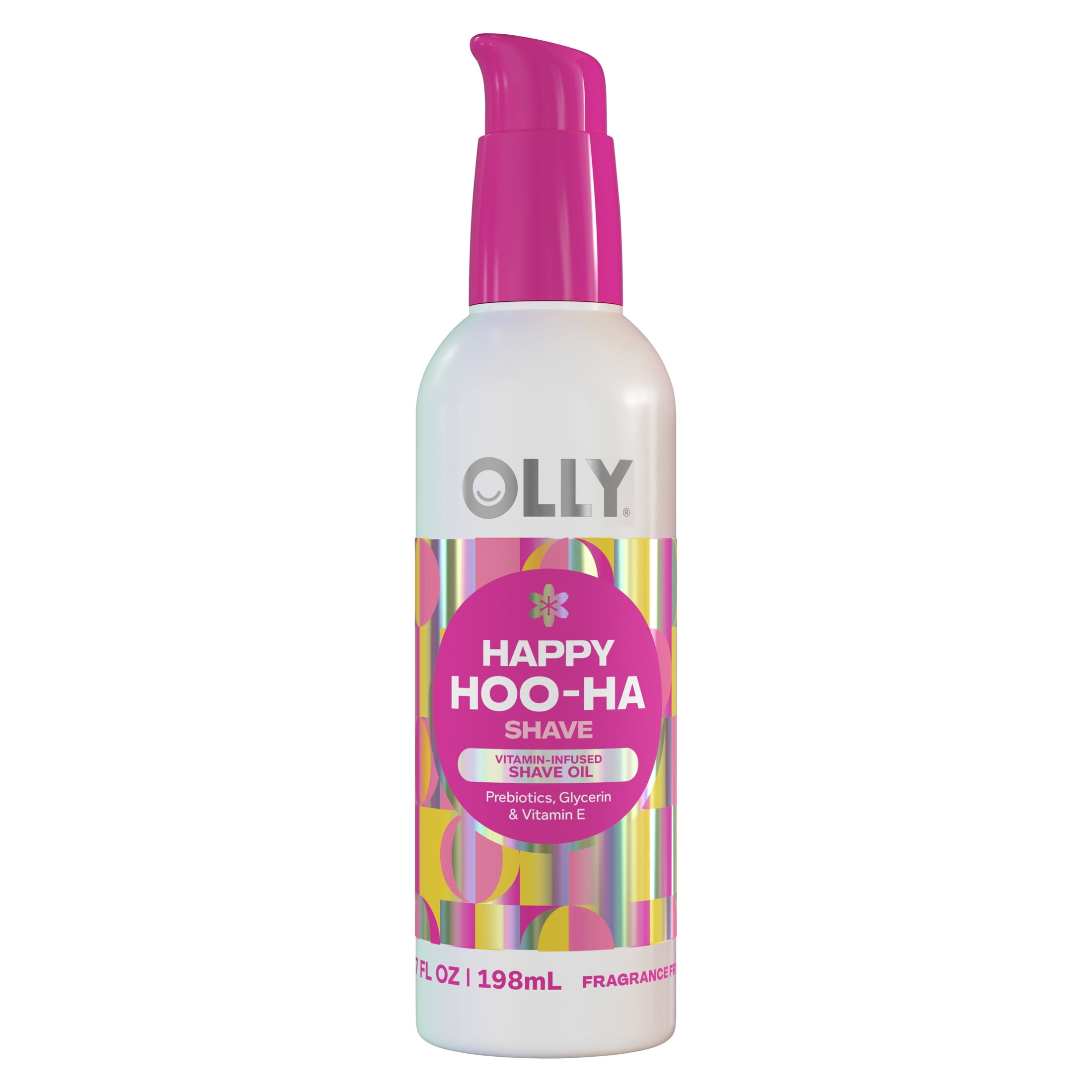 OLLY Vitamins Happy Hoo Ha Intimate Shave Oil Unscented, 6.7 oz