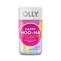 OLLY Happy Hoo-Ha, Women's Probiotic, Vaginal Health, Capsule Supplement, 25 Ct