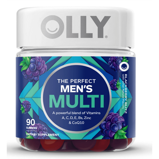 OLLY Men's Daily Multivitamin Gummy, Health & Immune Support, B