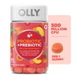 thumbnail image 1 of OLLY Probiotic + Prebiotic Gummy, Adult Digestive + Gut Health Supplement, 60 Ct, 1 of 15
