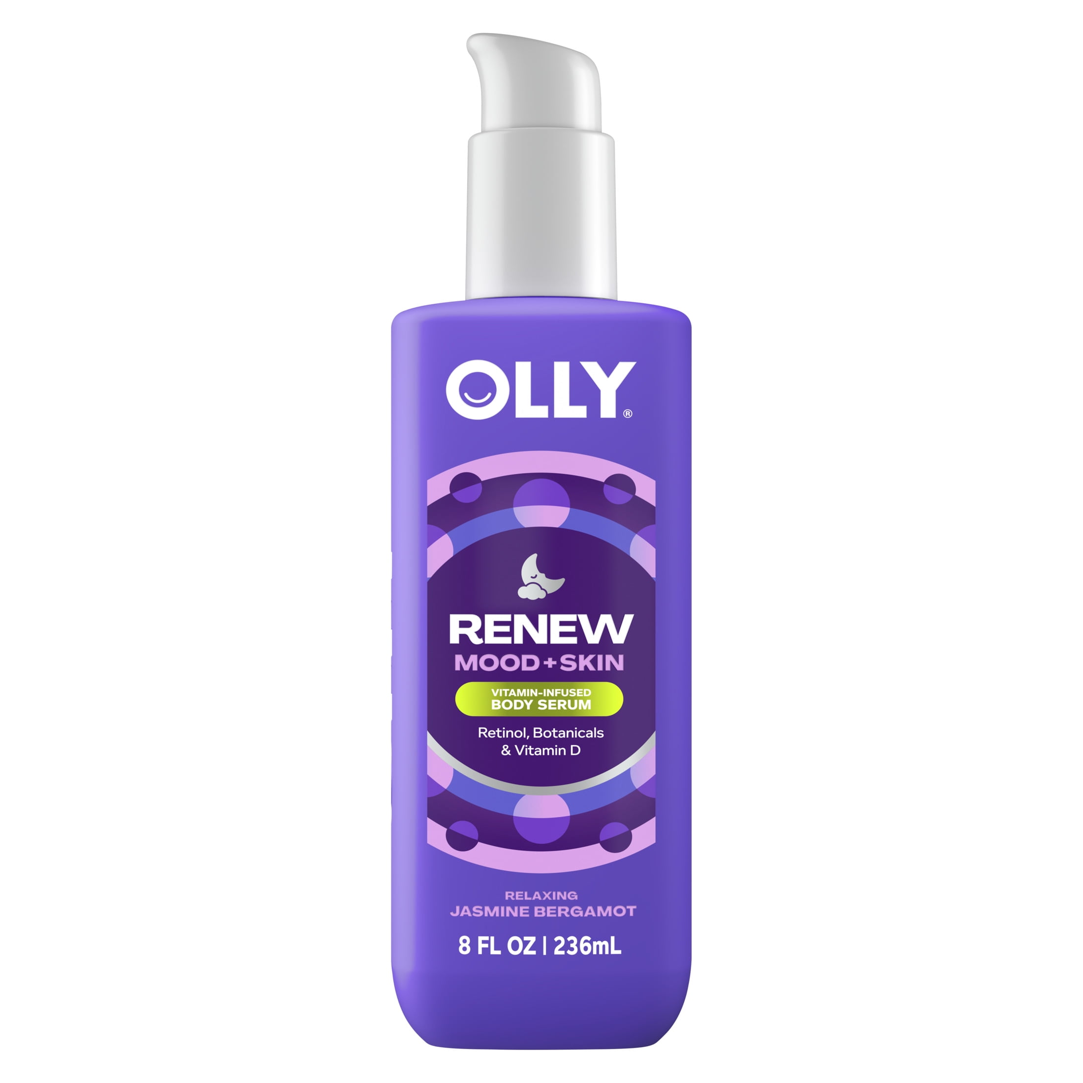 OLLY Vitamins Renew Body Serum Repairs Skin Barrier & Soothe Stress Jasmine Bergamot, 8 oz
