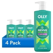 4 pack Olly Body Wash Revive with Magnesium ,17 fl oz