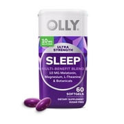 OLLY Ultra Strength Sleep Softgel, Melatonin Sleep Aid, Magnesium, L-Theanine, 60 Ct