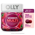 thumbnail interactive-video image 1 of OLLY Women's Multivitamin Gummy Supplement, Vitamins A, D, C, E, Biotin, Folic Acid, 90 Count, 1 of 15