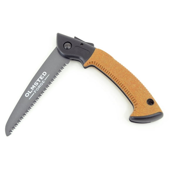 Olmsted Forge 7 inch High Carbon Steel Folding Handsaw with Comfort Grip, 1 Piece